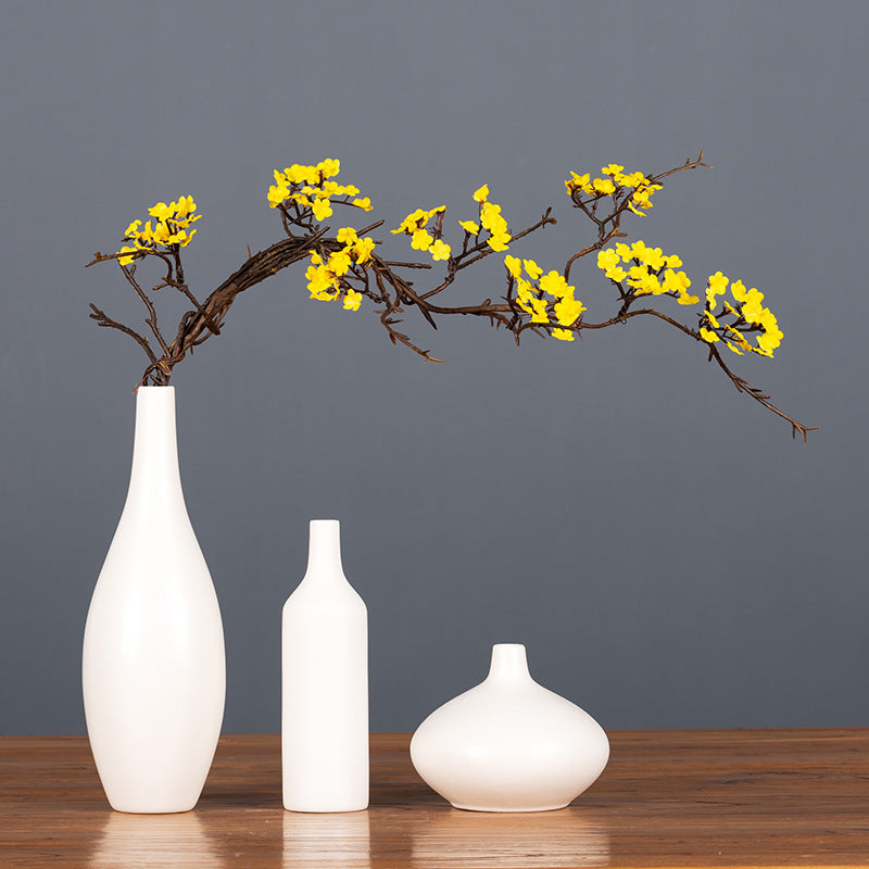 Artificial Cherry Blossom Branch, 34" Bush with Flexible Stems for Home Decor, Wedding, and Event Styling