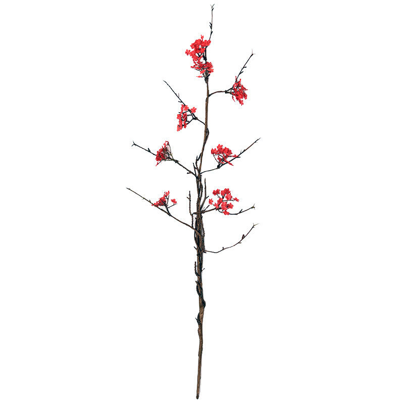 Artificial Cherry Blossom Branch, 34" Bush with Flexible Stems for Home Decor, Wedding, and Event Styling