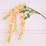 Extra Long Wisteria Blossom Stems 10 Pcs Hanging Artificial Flowers for Spring Decor