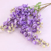 Extra Long Wisteria Blossom Stems 10 Pcs Hanging Artificial Flowers for Spring Decor