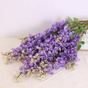 Extra Long Wisteria Blossom Stems 10 Pcs Hanging Artificial Flowers for Spring Decor