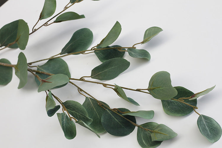 Artificial Eucalyptus Long Stems 35 Inch 10 Pcs Bulk Silk Green Leaves