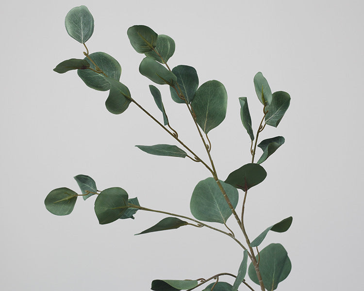 Artificial Eucalyptus Long Stems 35 Inch 10 Pcs Bulk Silk Green Leaves