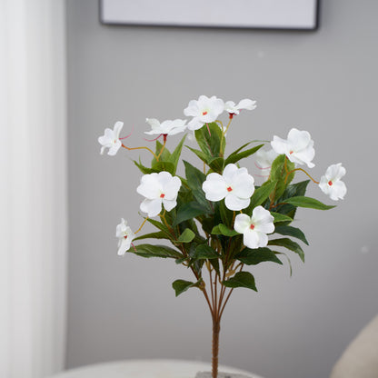 Bulk 4 Pcs Artificial Impatiens Flowers Displays Poolside Wholesale