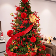 Artificial Poinsettia Bouquet 12 Inch 6 Stems Red Silk Christmas Holiday Decoration Indoor Outdoor