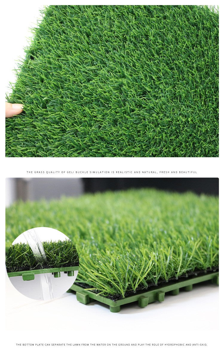 Artificial Grass Panels 11 Inch Bulk Faux Greenery Square Detachable Splice Decoration