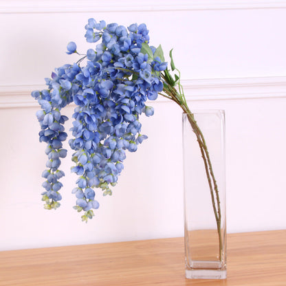 Bulk Exclusive Extra Long Wisteria Stems Violet Artificial Hanging Flowers for Tall Vases and Event Decor Wholesale
