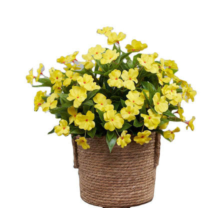Bulk 4 Pcs Artificial Impatiens Flowers Displays Poolside Wholesale