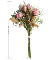 Artificial Roses 50 Pcs Bulk Fake Flowers Wedding Home Decoration Silk 12 Inch