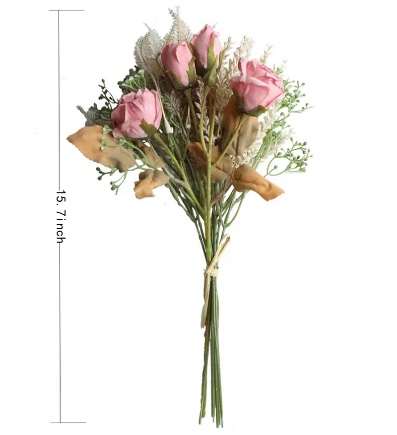 Artificial Roses 50 Pcs Bulk Fake Flowers Wedding Home Decoration Silk 12 Inch