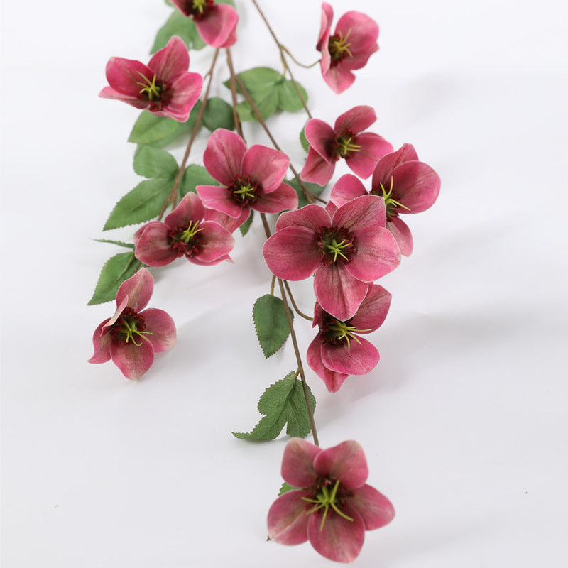23 Inch Helleborus Artificial Flowers Bulk Quantity Silk Stems