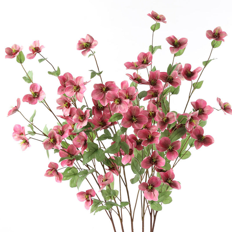 23 Inch Helleborus Artificial Flowers Bulk Quantity Silk Stems