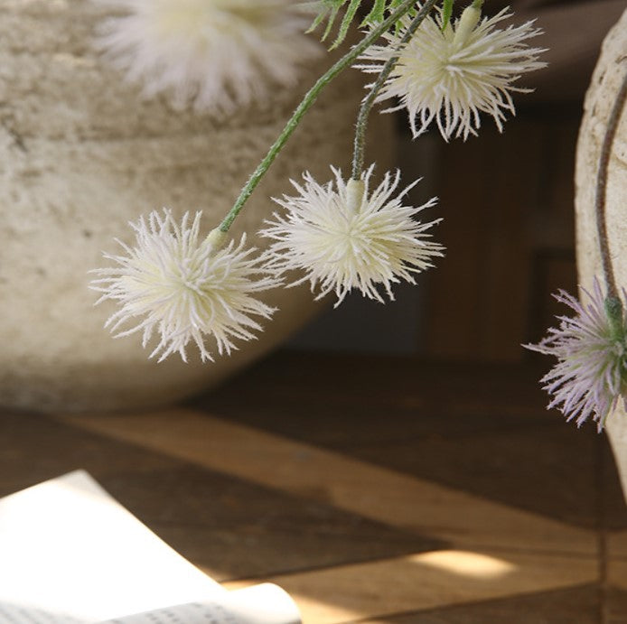 20 Inch Artificial Dandelion Stems 10 Pcs Bulk Silk Flower Stems
