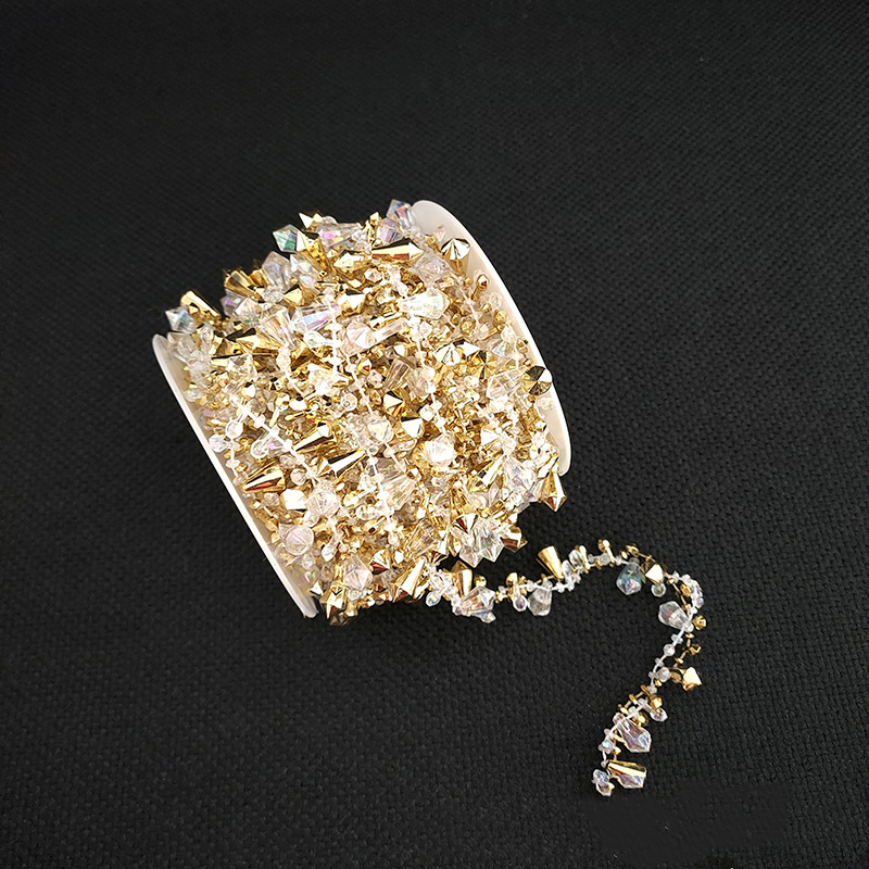 16 Ft Gold Silver Twist Bead String Vase Filler Decoration Artificial Flower Accessory
