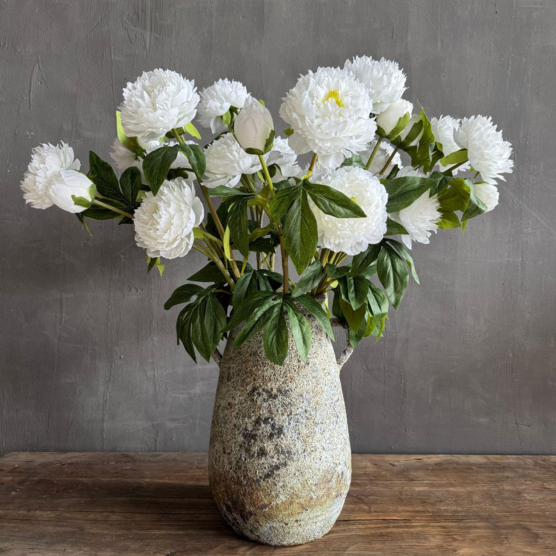 Lifelike Silk Peony Stem, 30" Tall Faux Peonies, Realistic Artificial Flowers for Wedding Bouquets, DIY Centerpieces, Home Decor Vase Filler
