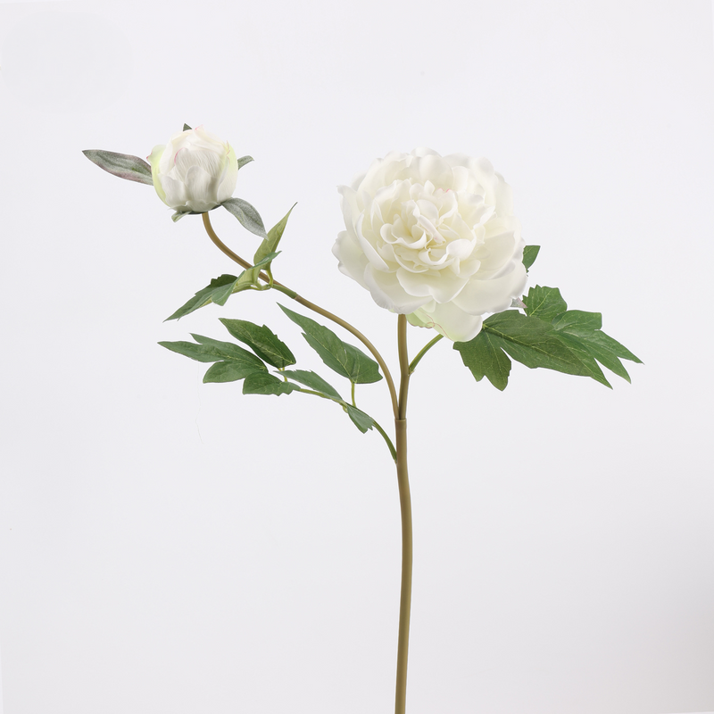 Large Real Touch Peony Stem, 29 Inch Tall Faux Flower, Moody Autumn Hues for Romantic Wedding Centerpieces, DIY Bouquets & Home Decor