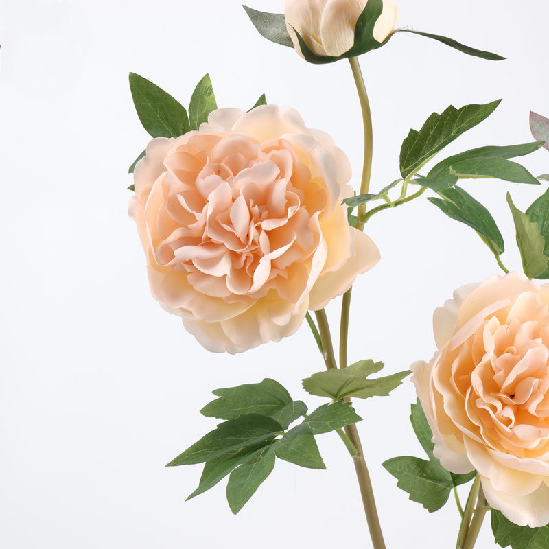 Large Real Touch Peony Stem, 29 Inch Tall Faux Flower, Moody Autumn Hues for Romantic Wedding Centerpieces, DIY Bouquets & Home Decor