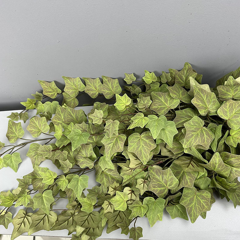 2-Pack Artificial Autumn Ivy Garland, 29" Faux Hanging Vines, Realistic Trailing Greenery in Gradient Coffee & Green for Wall, Wedding & Home Decor