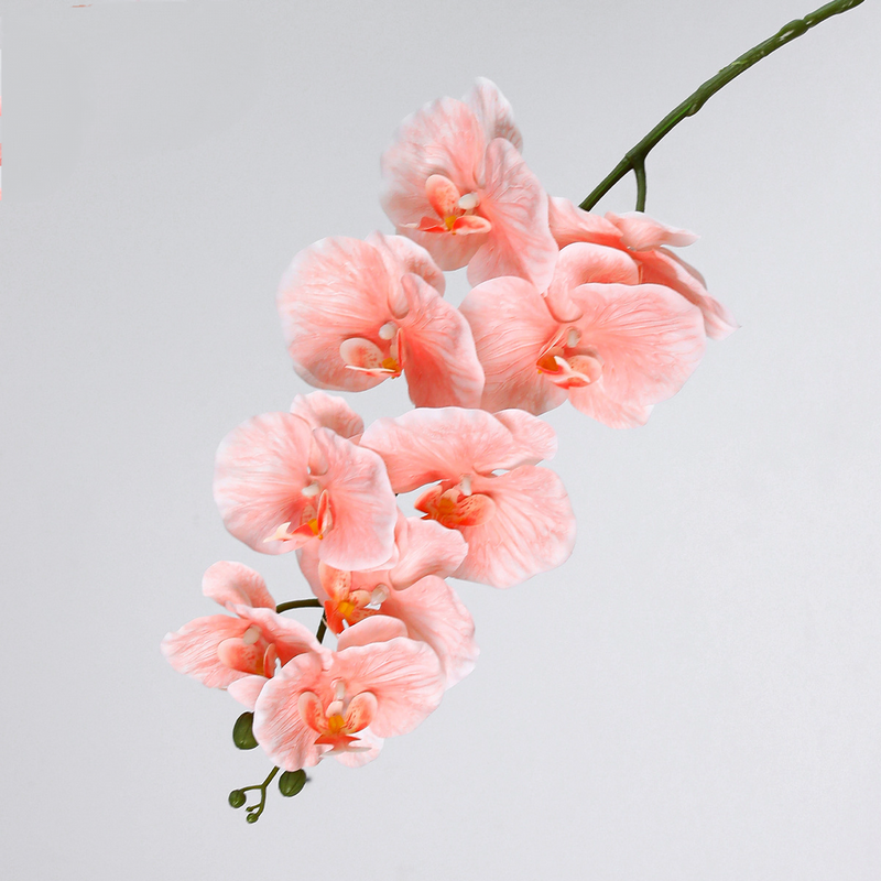 Realistic 40" Orchid Stems, Faux Flowers in Elegant White, Perfect for Home Decor, Weddings, and Events