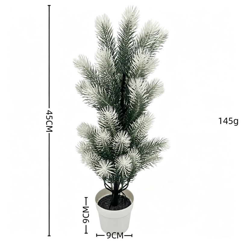 Lifelike Frosted Cedar & Red Berry Plant, Potted or Stake Options, Realistic Winter Greenery for Christmas Decor, DIY Wedding & Event Florals