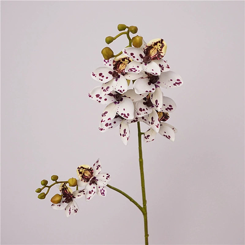 Real Touch Orchid Spray, 34" Tall Artificial Flower Stem, 9 Lifelike Blooms for DIY Wedding Bouquets, Centerpieces, Home Decor & Vase Arrangements