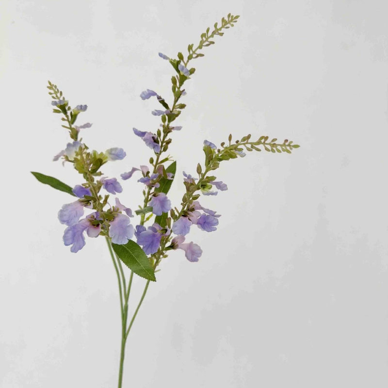 Tall Artificial Salvia Stem, 26" Realistic Faux Angelonia Wildflower Spray, Long Stem for Vase, Wedding Centerpieces, DIY Home Decor