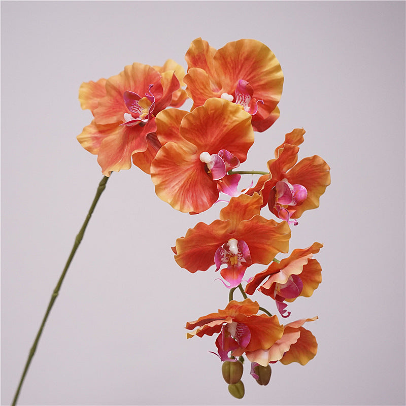 Tall Phalaenopsis Orchid Stem, 39" Large 9-Head Faux Flower, Lifelike Real Touch Blooms for Wedding Centerpieces, DIY Arrangements & Home Decor