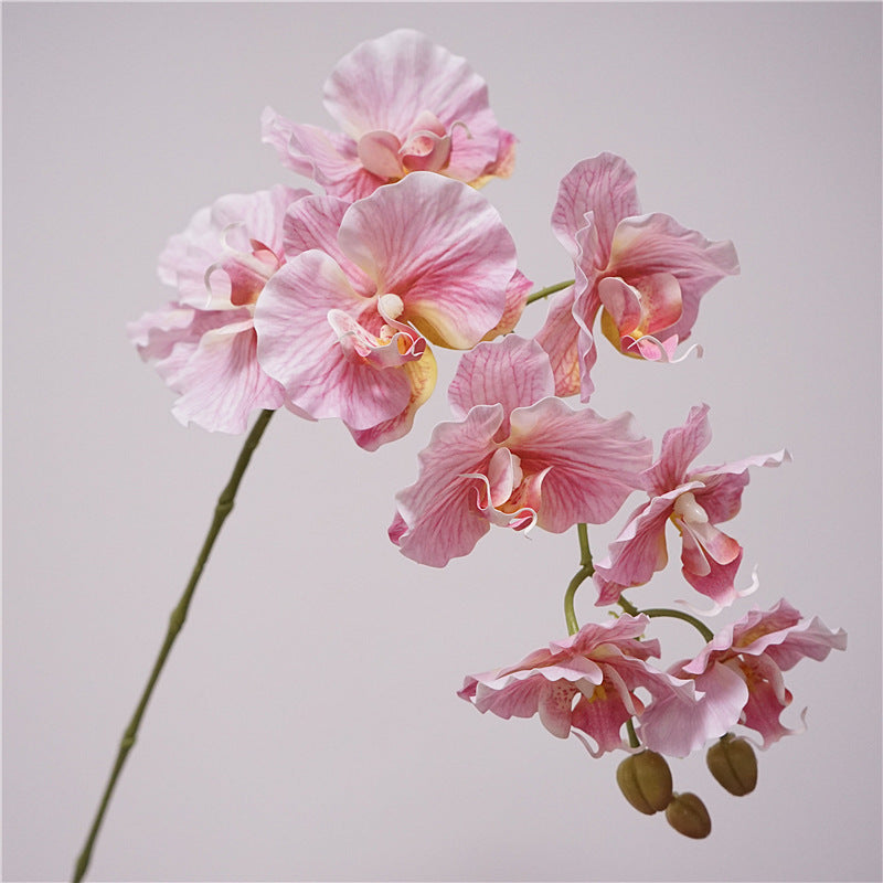 Tall Phalaenopsis Orchid Stem, 39" Large 9-Head Faux Flower, Lifelike Real Touch Blooms for Wedding Centerpieces, DIY Arrangements & Home Decor