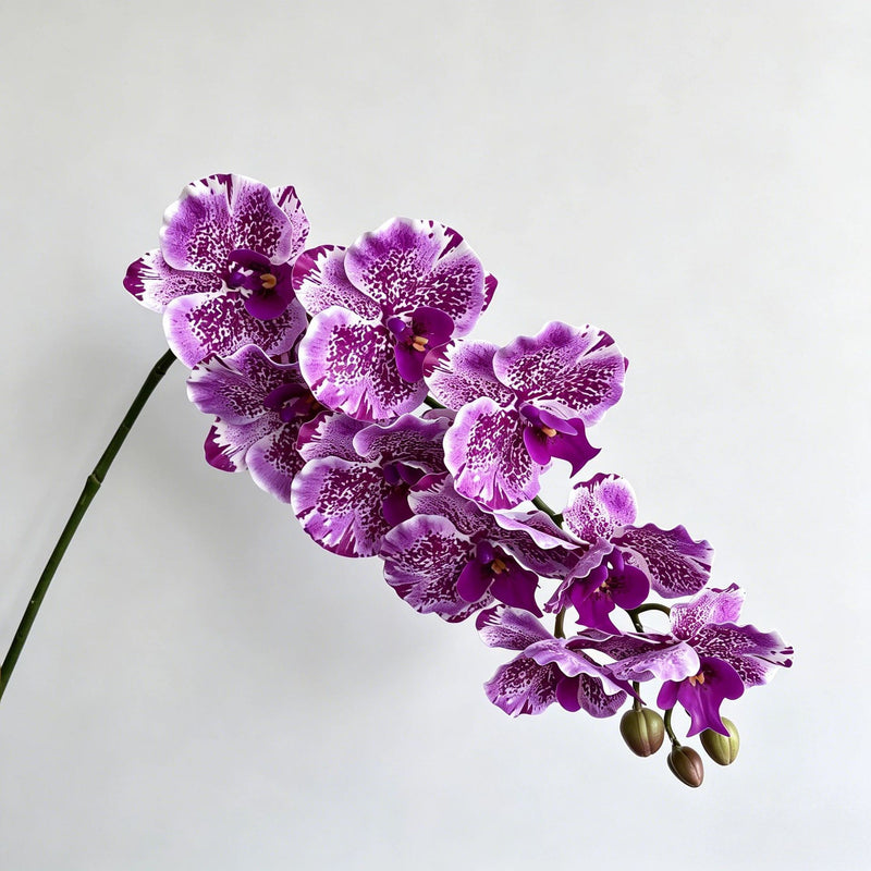 Tall Phalaenopsis Orchid Stem, 39" Large 9-Head Faux Flower, Lifelike Real Touch Blooms for Wedding Centerpieces, DIY Arrangements & Home Decor