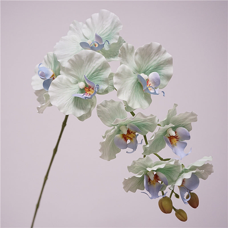 Tall Phalaenopsis Orchid Stem, 39" Large 9-Head Faux Flower, Lifelike Real Touch Blooms for Wedding Centerpieces, DIY Arrangements & Home Decor