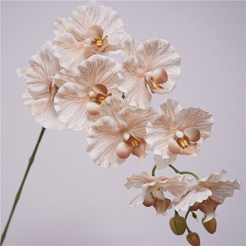 Tall Phalaenopsis Orchid Stem, 39" Large 9-Head Faux Flower, Lifelike Real Touch Blooms for Wedding Centerpieces, DIY Arrangements & Home Decor