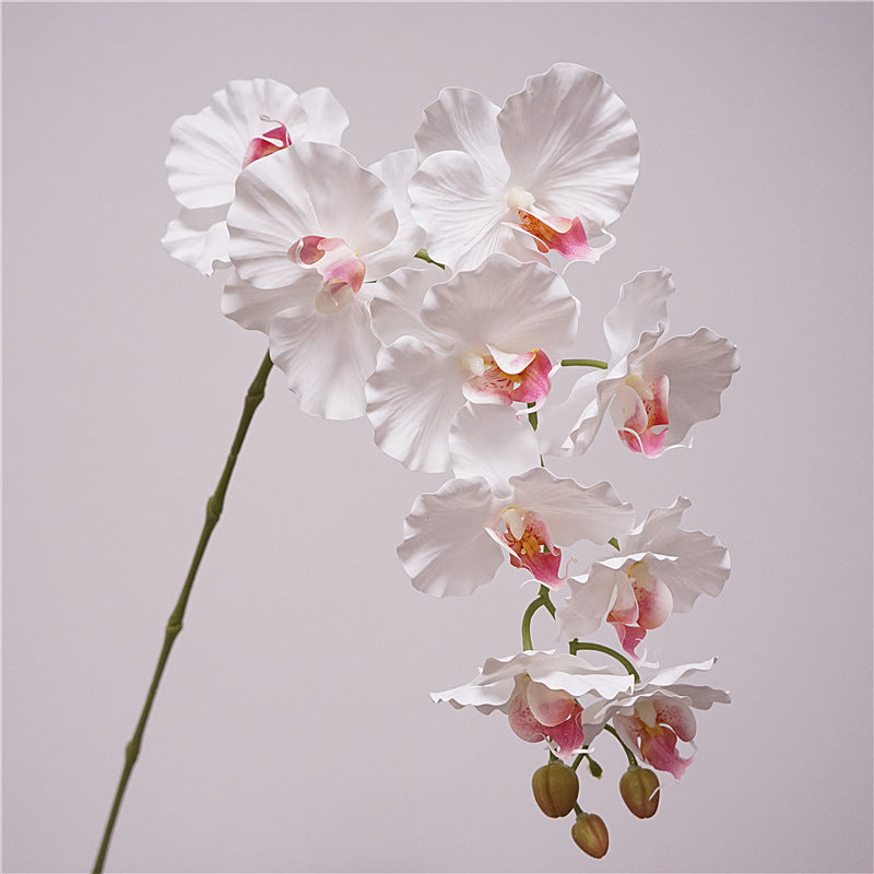 Tall Phalaenopsis Orchid Stem, 39" Large 9-Head Faux Flower, Lifelike Real Touch Blooms for Wedding Centerpieces, DIY Arrangements & Home Decor