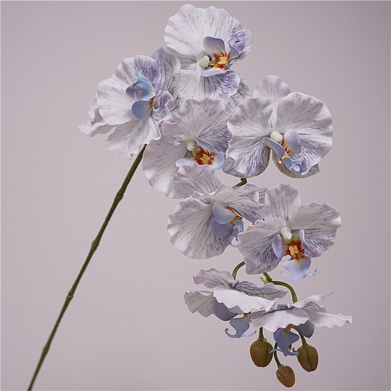 Tall Phalaenopsis Orchid Stem, 39" Large 9-Head Faux Flower, Lifelike Real Touch Blooms for Wedding Centerpieces, DIY Arrangements & Home Decor