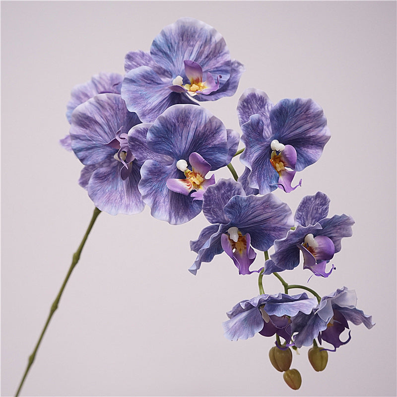 Tall Phalaenopsis Orchid Stem, 39" Large 9-Head Faux Flower, Lifelike Real Touch Blooms for Wedding Centerpieces, DIY Arrangements & Home Decor
