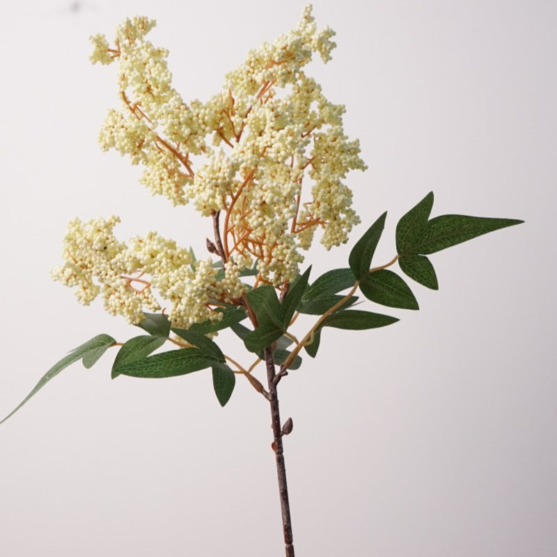 2-Pack Autumn Berry Stems, 17" Tall Realistic Faux Nandina Fruit Spray, Lifelike Branches for Vase Filler, Wedding Decor, DIY Floral Arrangements