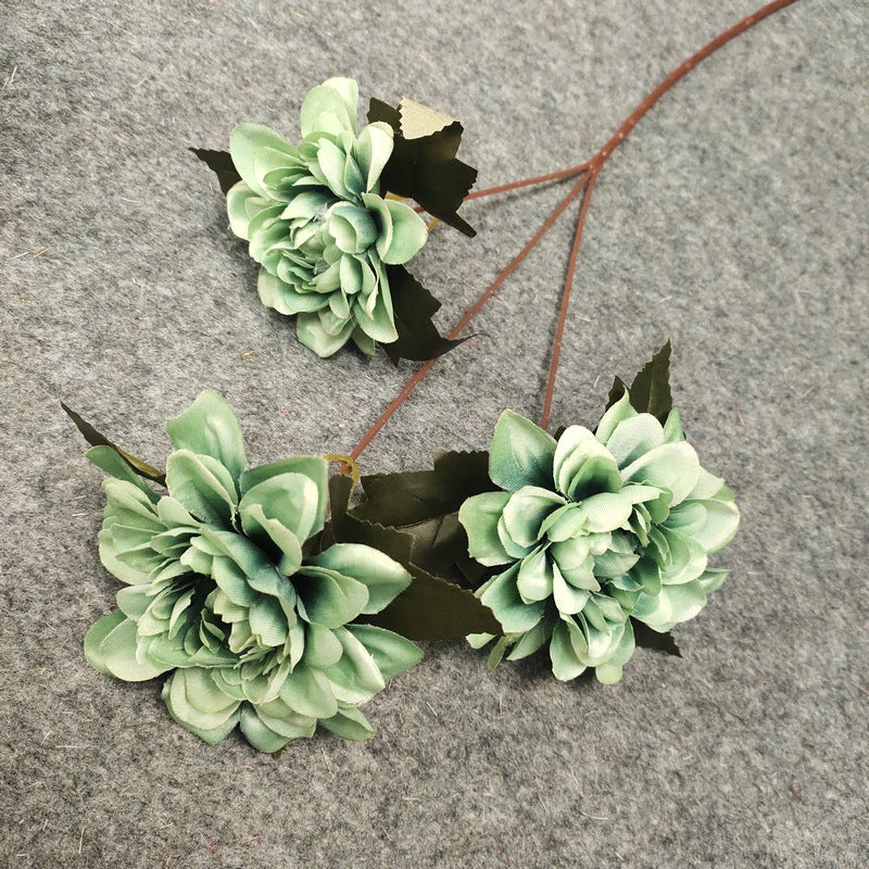 23" Silk Dahlia Daisy Stem, Large 3.5" Realistic Blooms, Faux Flowers for Wedding Bouquets, Centerpieces, Home Decor & DIY Floral