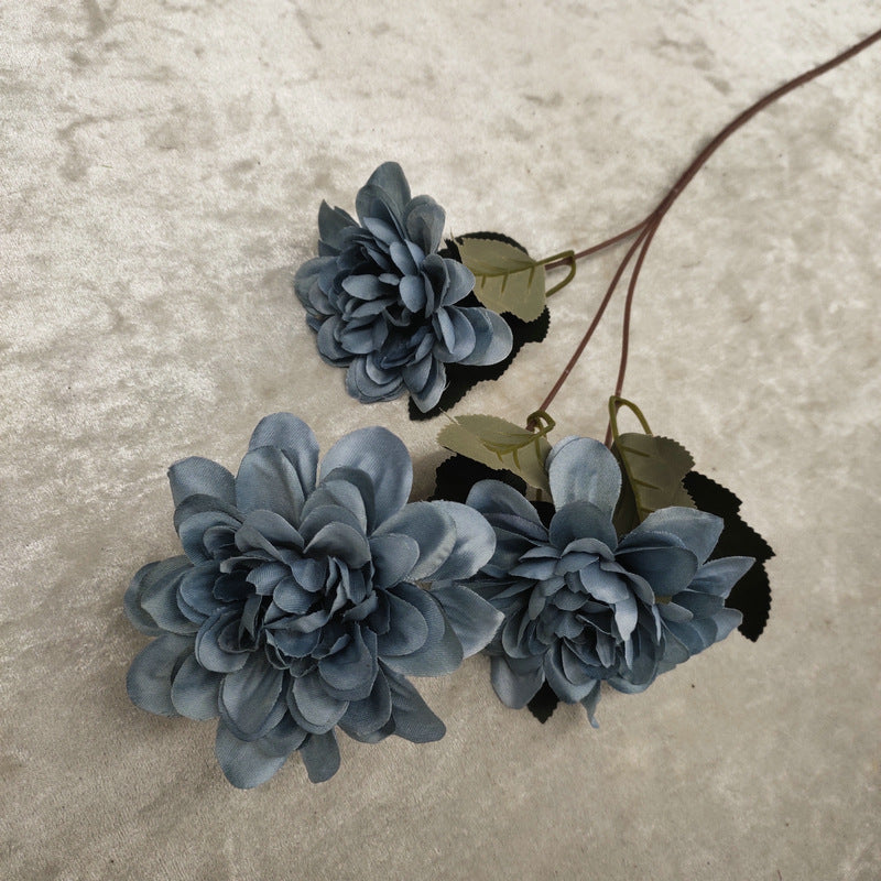 23" Silk Dahlia Daisy Stem, Large 3.5" Realistic Blooms, Faux Flowers for Wedding Bouquets, Centerpieces, Home Decor & DIY Floral
