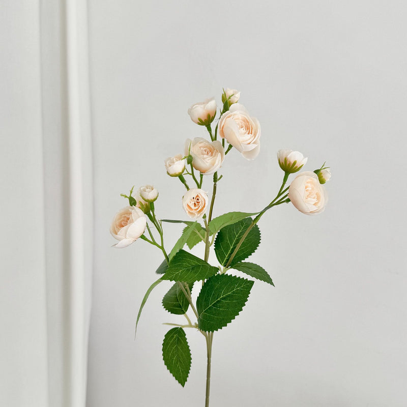 12-Head Artificial Camellia Buds, 18" Realistic Faux Flowers, Lifelike Floral Bunch for DIY Wedding Bouquets, Centerpieces & Home Decor