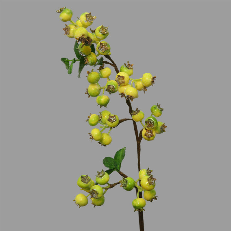21" Realistic Faux Blueberry Stem, Lifelike Artificial Berry Branch for Vase, Wedding Bouquet, DIY Floral Arrangements, Farmhouse Home Decor