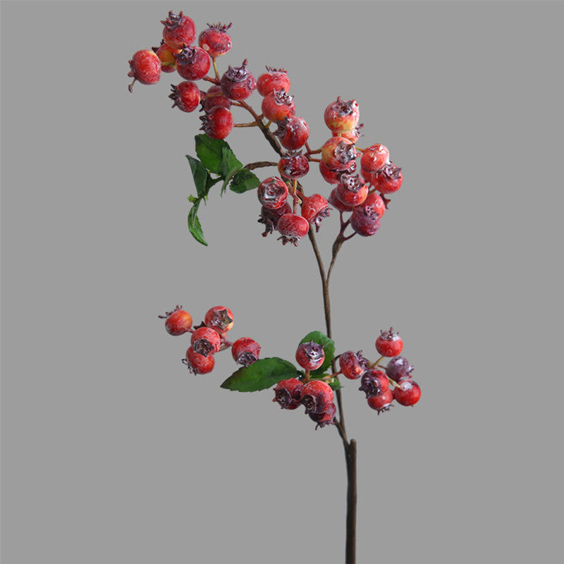 21" Realistic Faux Blueberry Stem, Lifelike Artificial Berry Branch for Vase, Wedding Bouquet, DIY Floral Arrangements, Farmhouse Home Decor