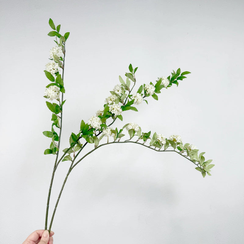 2-Pack Faux Snowball Flowers, 35" Realistic Touch Hydrangea Stems, Perfect for Wedding Decor, Home Accents, and Seasonal Arrangements