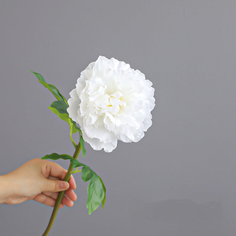 20.5" Real-Touch Peony Arrangement, Lifelike Faux Floral for Home Decor, Weddings, Events, Elegant Centerpiece