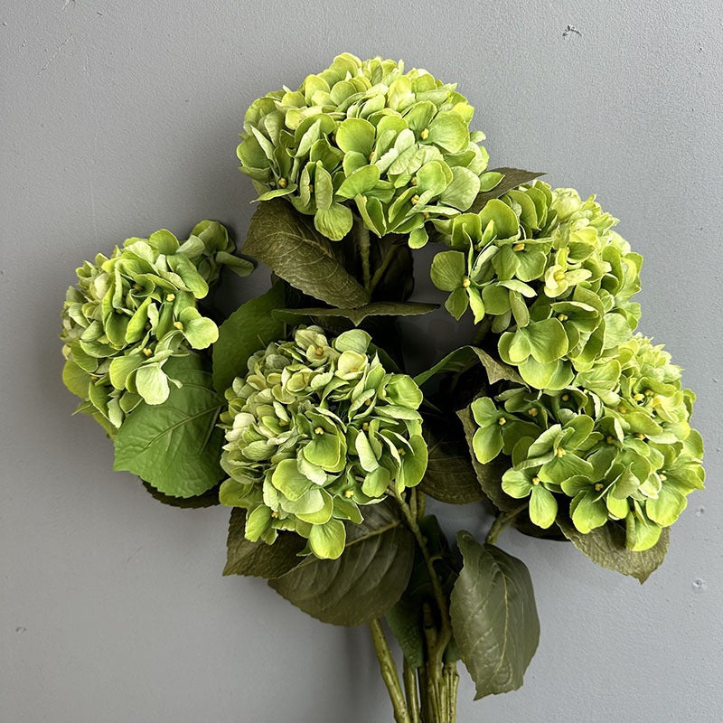 Real Touch Hydrangea Faux Flowers 24" Moisture-Enhanced, Elegant Home Decor & Wedding Accents, Perfect for DIY Projects, Floral Arrangements, and Seasonal Decorations