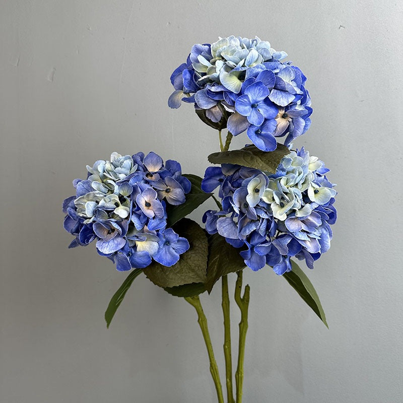 Real Touch Hydrangea Faux Flowers 24" Moisture-Enhanced, Elegant Home Decor & Wedding Accents, Perfect for DIY Projects, Floral Arrangements, and Seasonal Decorations