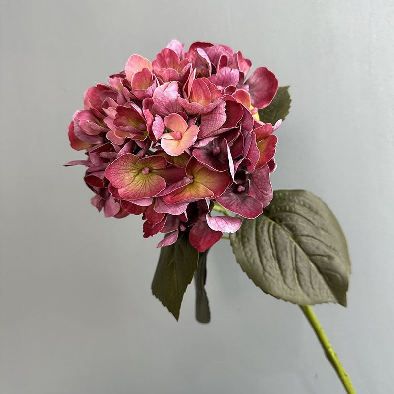 Real Touch Hydrangea Faux Flowers 24" Moisture-Enhanced, Elegant Home Decor & Wedding Accents, Perfect for DIY Projects, Floral Arrangements, and Seasonal Decorations