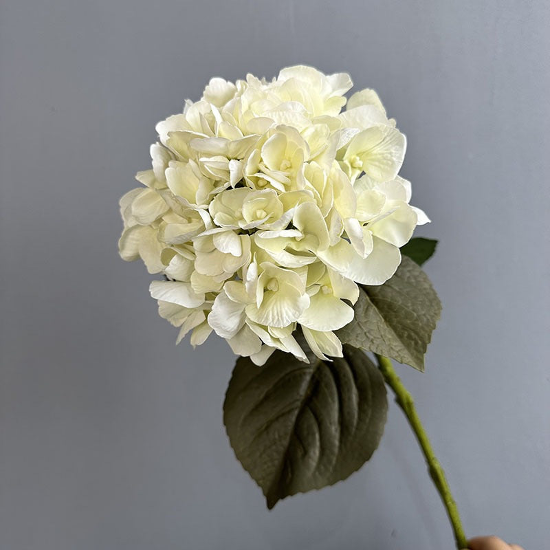 Real Touch Hydrangea Faux Flowers 24" Moisture-Enhanced, Elegant Home Decor & Wedding Accents, Perfect for DIY Projects, Floral Arrangements, and Seasonal Decorations