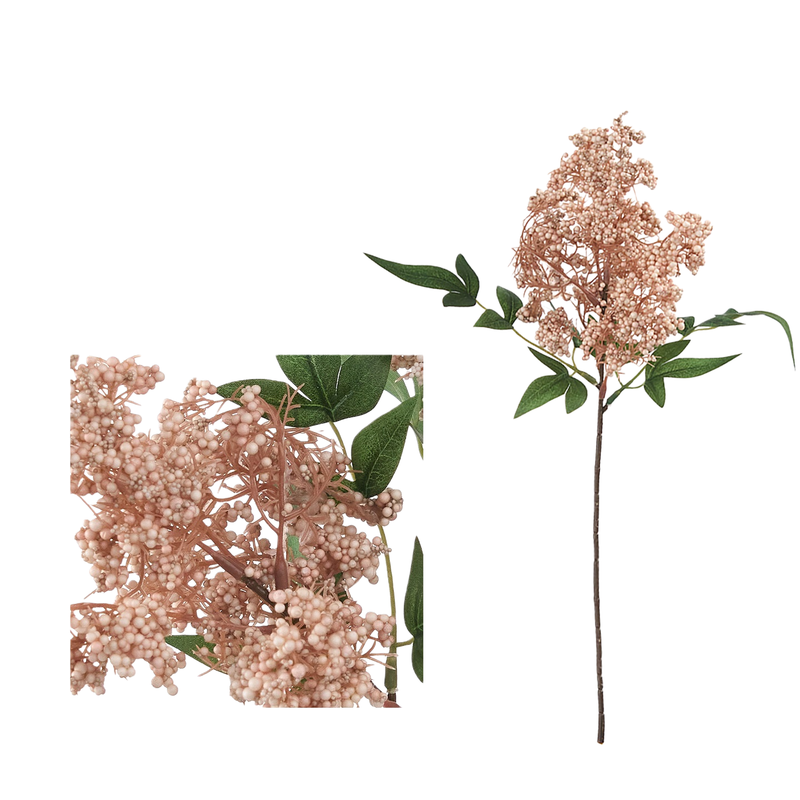 8-Pack Faux Berry Stems, 16" Lifelike Berry Spray for Vase, Realistic Artificial Branches for DIY Wedding Bouquets, Home Decor, Holiday Centerpiece, Farmhouse Mantel