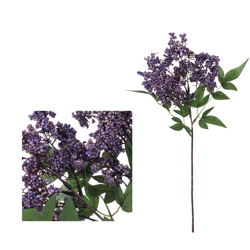 8-Pack Faux Berry Stems, 16" Lifelike Berry Spray for Vase, Realistic Artificial Branches for DIY Wedding Bouquets, Home Decor, Holiday Centerpiece, Farmhouse Mantel
