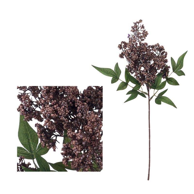 8-Pack Faux Berry Stems, 16" Lifelike Berry Spray for Vase, Realistic Artificial Branches for DIY Wedding Bouquets, Home Decor, Holiday Centerpiece, Farmhouse Mantel