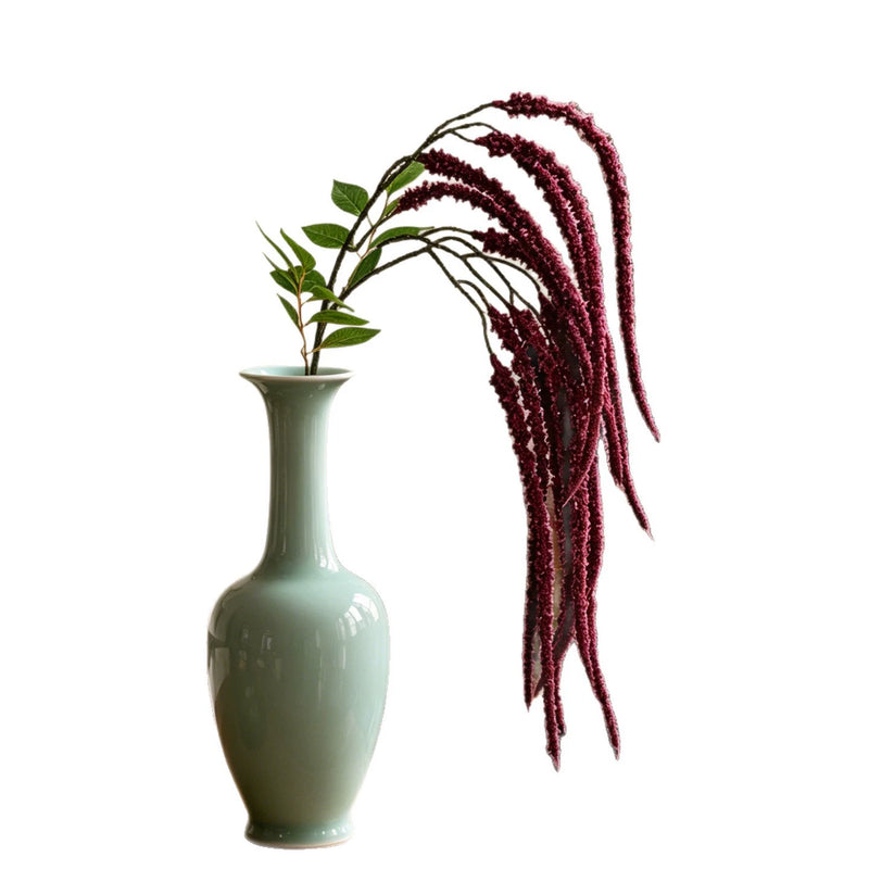 Long Cascading Faux Amaranthus, 37" Realistic Trailing Lover's Tears Stem, Artificial Hanging Plant for Wedding Arch, Ceiling Decor, Home Greenery